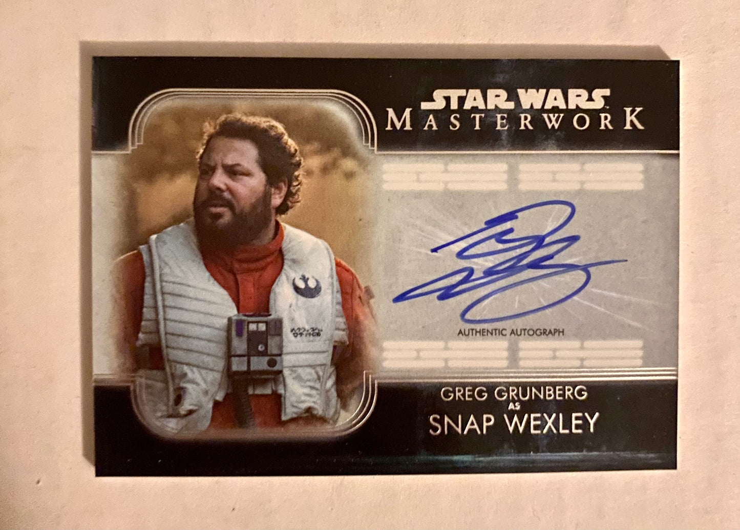 2020 Topps Star Wars Masterworks Snap Wexley Auto /50